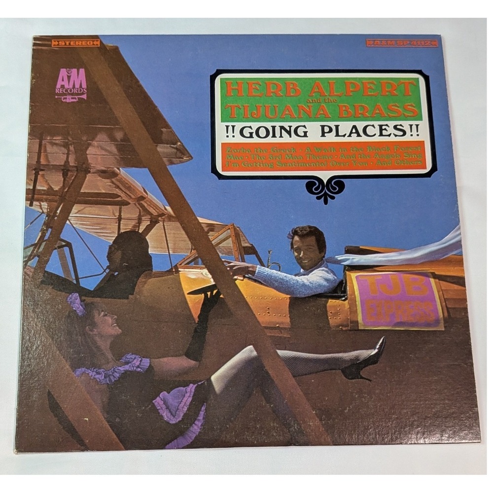 Herb Alpert Tijuana Brass Going Places Vinyl LP 12" Black Good Jazz SP 4112